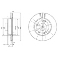 BG2397 DELPHI Тормозной диск