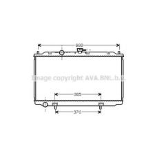 DNA2215 AVA Радиатор, охлаждение двигателя