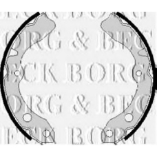 BBS6102 BORG & BECK Комплект тормозных колодок