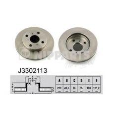 J3302113 NIPPARTS Тормозной диск