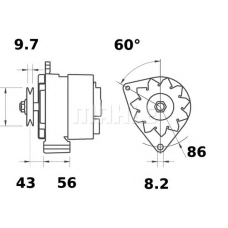 MG 527 MAHLE Генератор