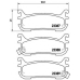 P 49 021 BREMBO Комплект тормозных колодок, дисковый тормоз