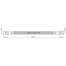 VBH457 MOTAQUIP Тормозной шланг