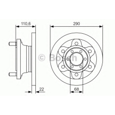 0 986 479 S95 BOSCH Тормозной диск