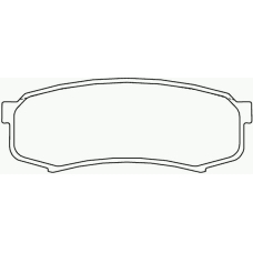 P 83 024 BREMBO Комплект тормозных колодок, дисковый тормоз