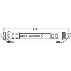 FBH7173 FIRST LINE Тормозной шланг