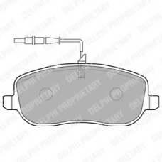 LP1836 DELPHI Комплект тормозных колодок, дисковый тормоз