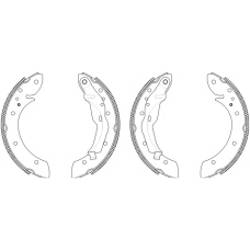8DB 355 003-161 HELLA Комплект тормозных колодок
