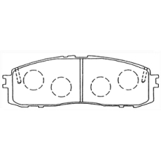 PN-1142 JNBK Колодки тормозные