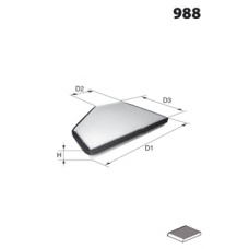 LFCP113 LUCAS FILTERS Фильтр, воздух во внутренном пространстве