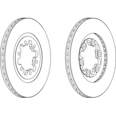 DDF608-1 FERODO Тормозной диск