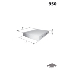 EKR7009 MECAFILTER Фильтр, воздух во внутренном пространстве