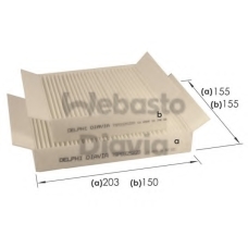82D0325229A WEBASTO Фильтр, воздух во внутренном пространстве