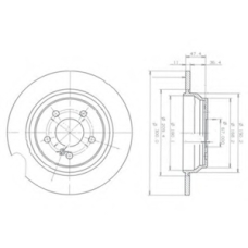 BG3725 DELPHI Тормозной диск