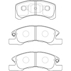 FD7311A NECTO Комплект тормозных колодок, дисковый тормоз
