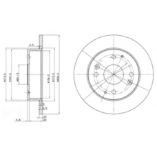 BG2666 DELPHI Тормозной диск