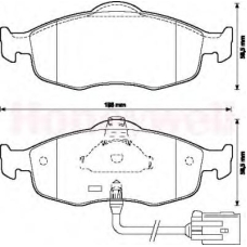 571522B BENDIX Комплект тормозных колодок, дисковый тормоз