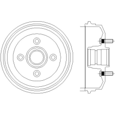 MBD052 MINTEX Тормозной барабан