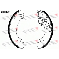 BB1147A1 FTE Комплект тормозных колодок