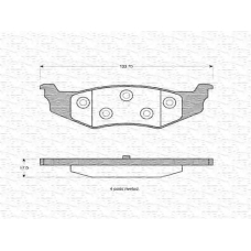 363702160632 MAGNETI MARELLI Комплект тормозных колодок, дисковый тормоз
