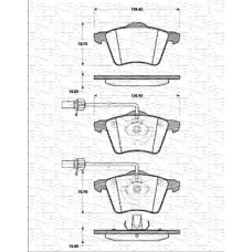 363702161212 MAGNETI MARELLI Комплект тормозных колодок, дисковый тормоз