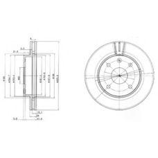 BG4003 DELPHI Тормозной диск