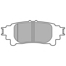 LP3155 DELPHI Комплект тормозных колодок, дисковый тормоз