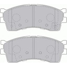 FDB1602 FERODO Комплект тормозных колодок, дисковый тормоз