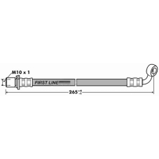 FBH7282 FIRST LINE Тормозной шланг