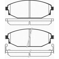 J PA-H01AF JAPANPARTS Комплект тормозных колодок, дисковый тормоз