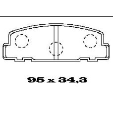 BL1272A1 FTE Колодки тормозные