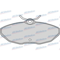 AC827881D AC Delco Комплект тормозных колодок, дисковый тормоз