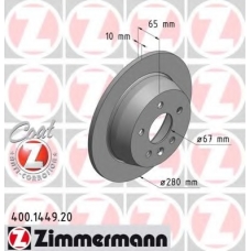 400.1449.20 ZIMMERMANN Тормозной диск