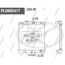 H156A07 NPS Радиатор, охлаждение двигателя