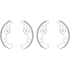 8DB 355 003-091 HELLA Комплект тормозных колодок