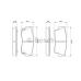 0 986 461 750 BOSCH Комплект тормозных колодок, дисковый тормоз