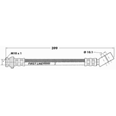 FBH6317 FIRST LINE Тормозной шланг