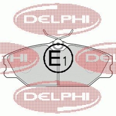 LP1524 DELPHI Комплект тормозных колодок, дисковый тормоз