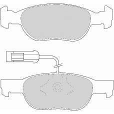 FD6643A NECTO Комплект тормозных колодок, дисковый тормоз