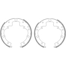 MSK023 MINTEX Комплект тормозных колодок