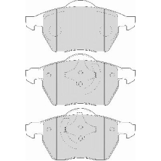FD7014A NECTO Комплект тормозных колодок, дисковый тормоз