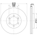 MDC1370 MINTEX Тормозной диск