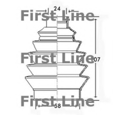 FCB2329 FIRST LINE Пыльник, приводной вал