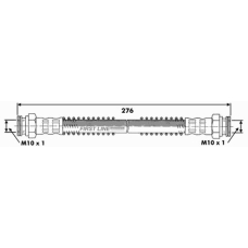 FBH6258 FIRST LINE Тормозной шланг