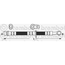 T 28 054 BREMBO Тормозной шланг