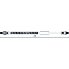 HOS3931 APEC Тормозной шланг