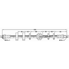 FBH6013 FIRST LINE Тормозной шланг