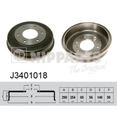 J3401018 NIPPARTS Тормозной барабан