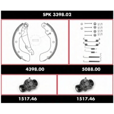 SPK 3398.02 REMSA Комплект тормозов, барабанный тормозной механизм