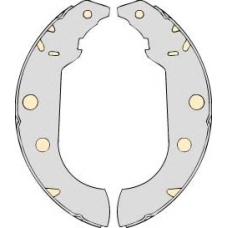 K639775 MGA Комплект тормозов, барабанный тормозной механизм